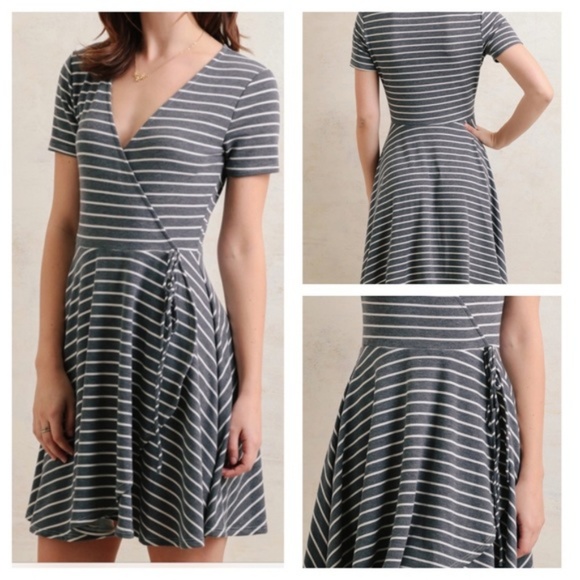 Charlotte Russe Dresses & Skirts - Light Blue Striped Casual Dress